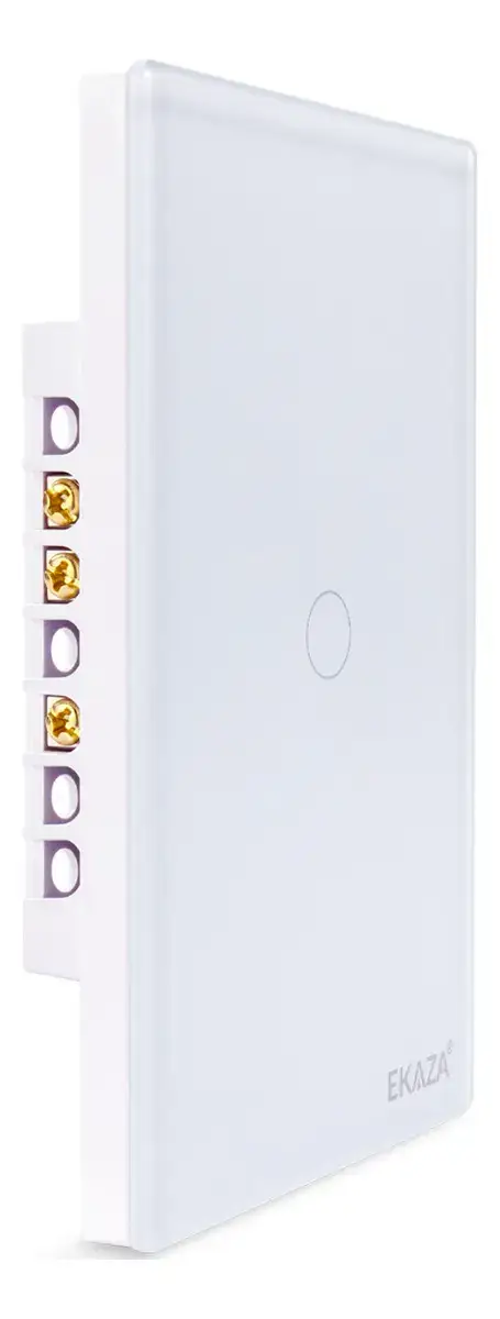 interruptor inteligente wifi BLE Ekaza EKAT-T307 vidro temperado borda 2.5D