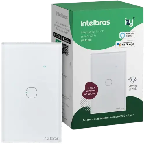 Interruptor Intelbras EWS 1001 1 tecla