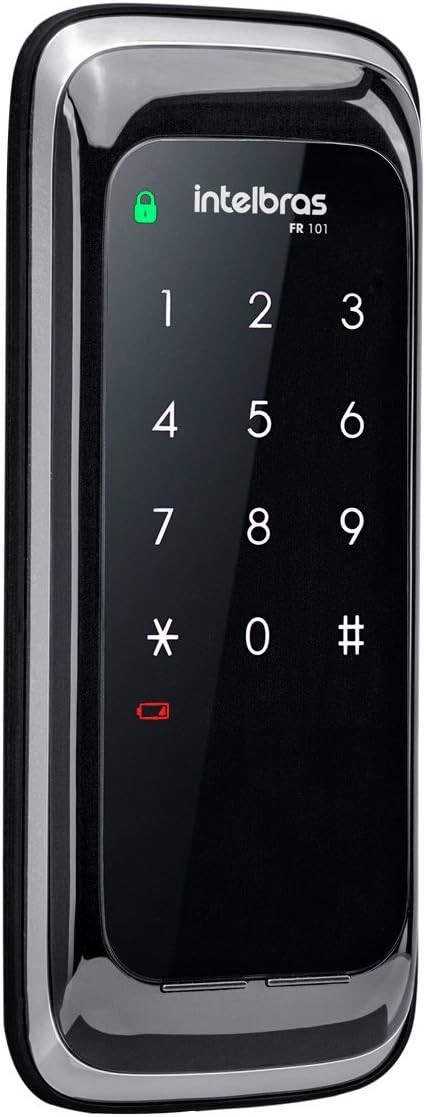 Intelbras FR 101 fechadura digital de sobrepor com teclado touch — melhor fechadura inteligente 2026